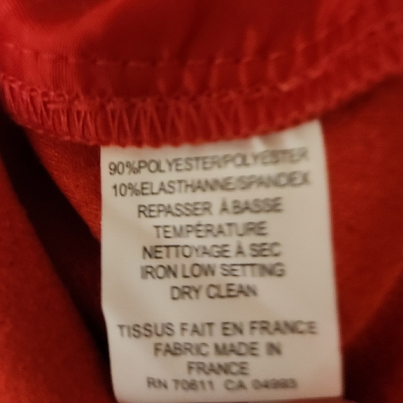 Red faux Suede Plus Size Jacket - Picture 11 of 14